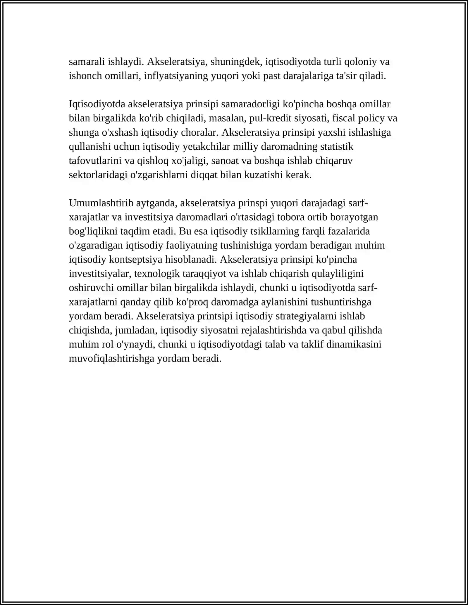 AKSELERATSIYA PRINSIPI 4