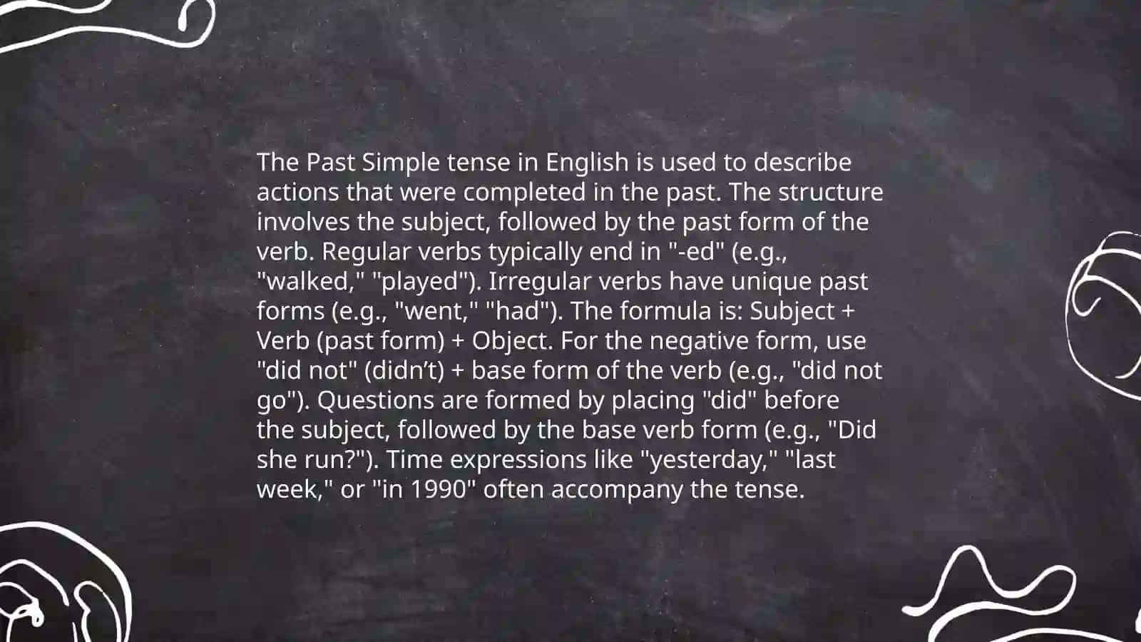 Present Simple and Past Simple 4
