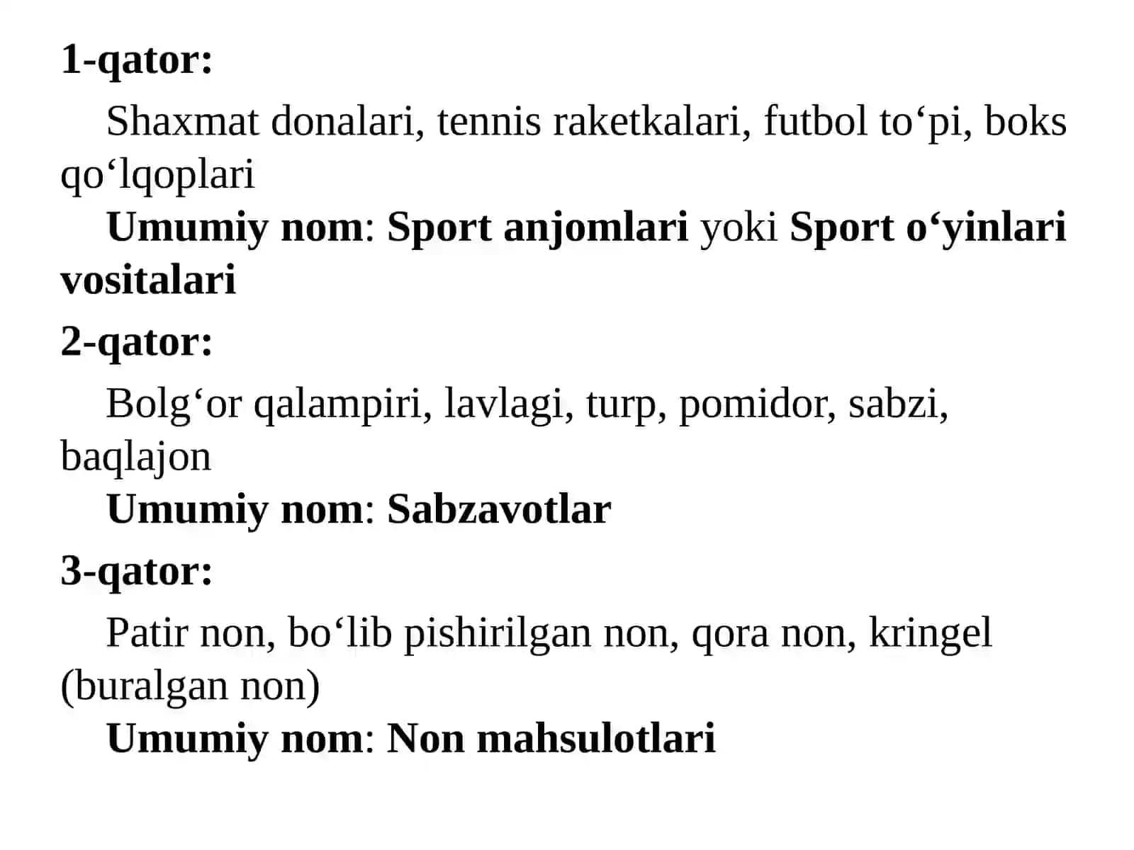 To’plamlar. 3-sinf matematika fanidan dars ishlanma 4