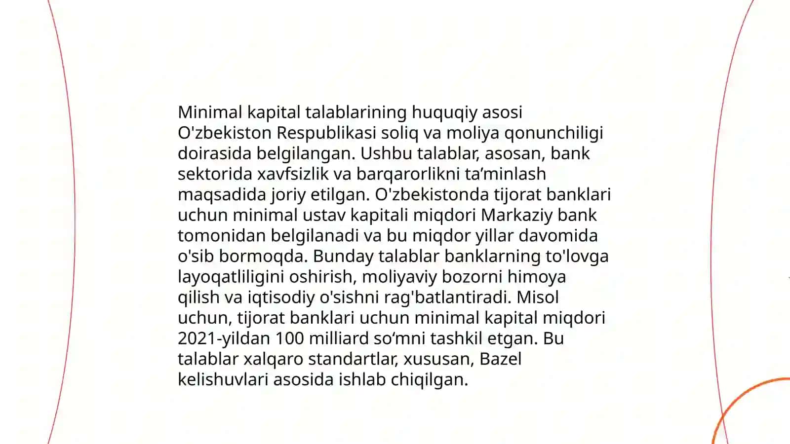 Tijorat banklarining kapitallariga qoyilgan talablar 4
