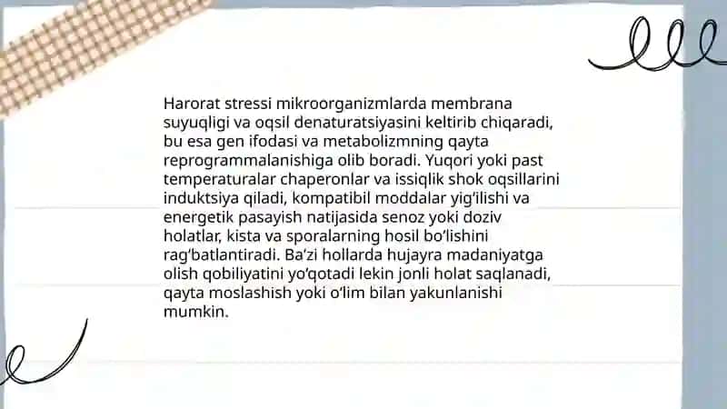 Ekstremal sharoitda mikroorganizmlarning senozlarining shakllanishi 4