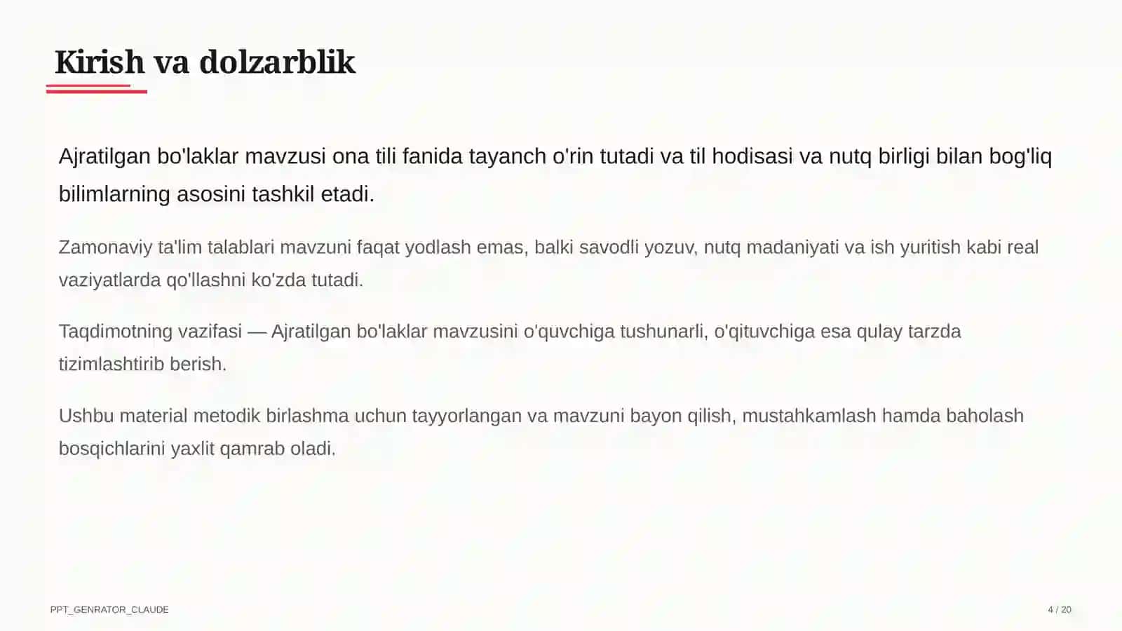 Ajratilgan bo'laklar (8-sinf) 4
