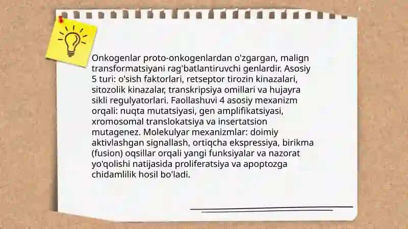 Konserogenezning biologik va genetika asoslari 4