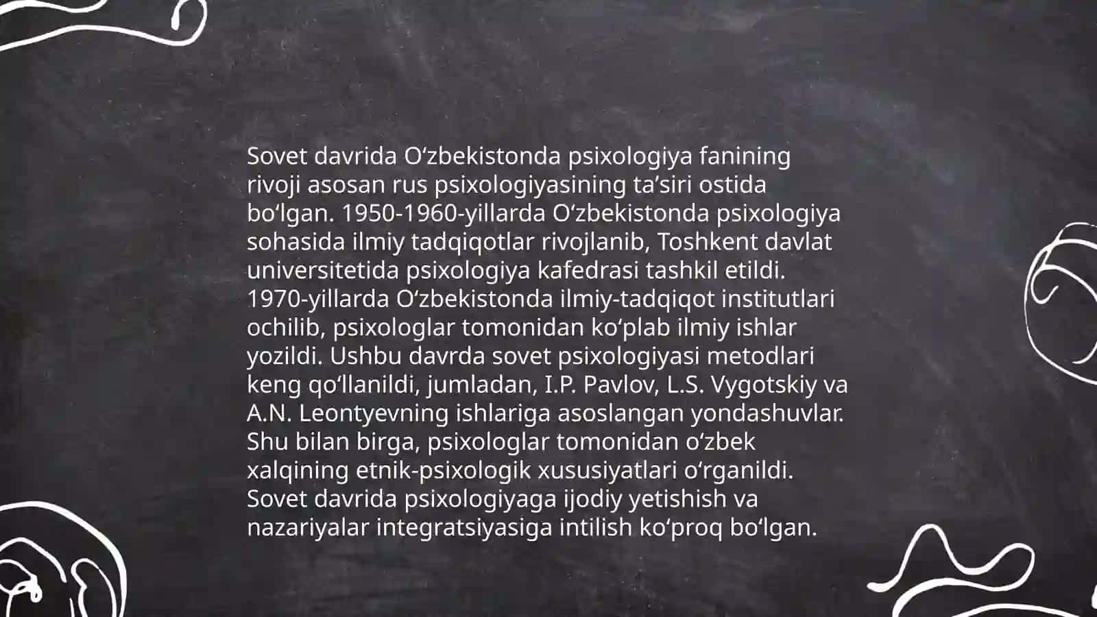 Òzbekistonda pisixalogiya fanining rivojlanish tarixi 4