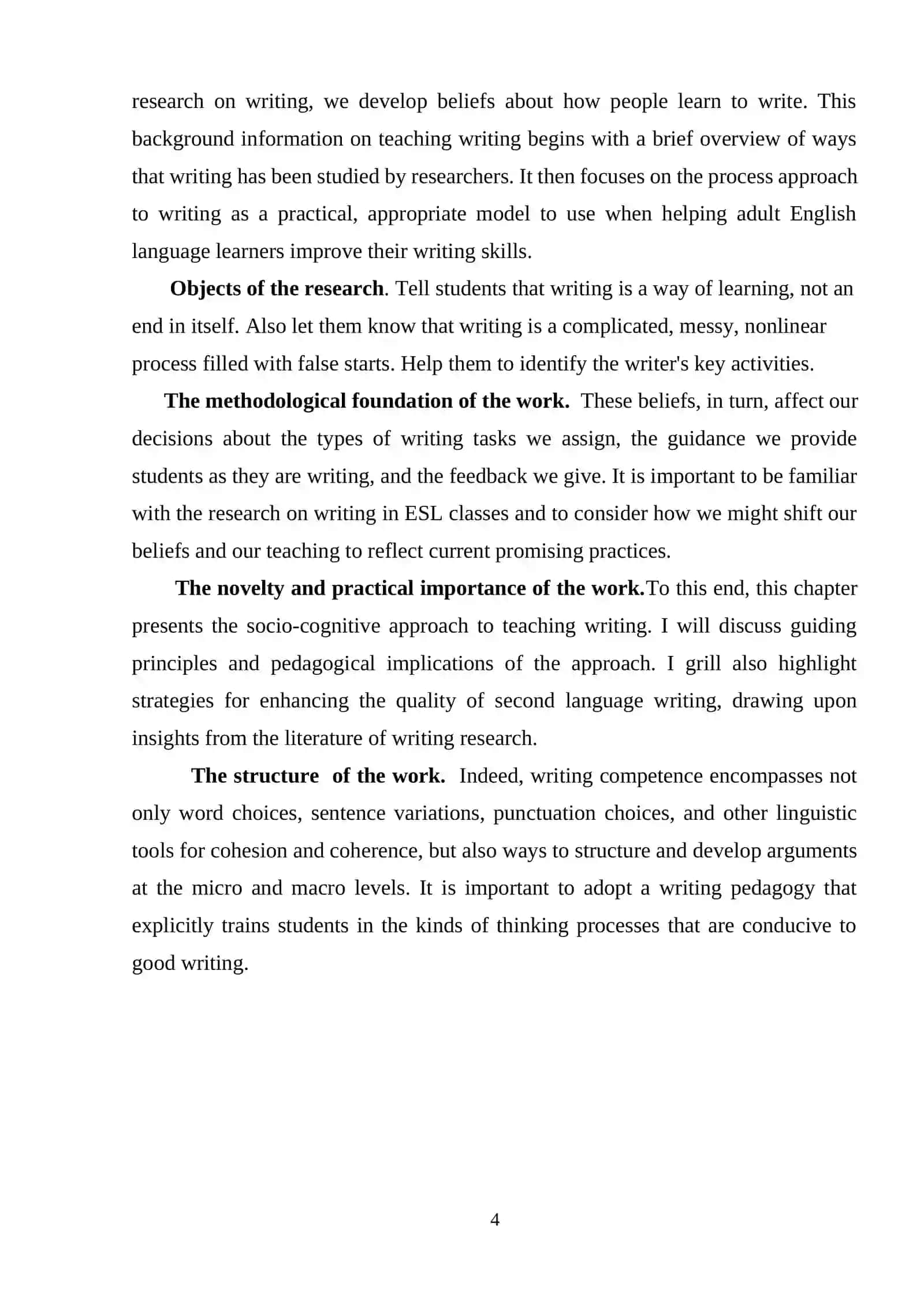 A Method for Teaching Writing 4
