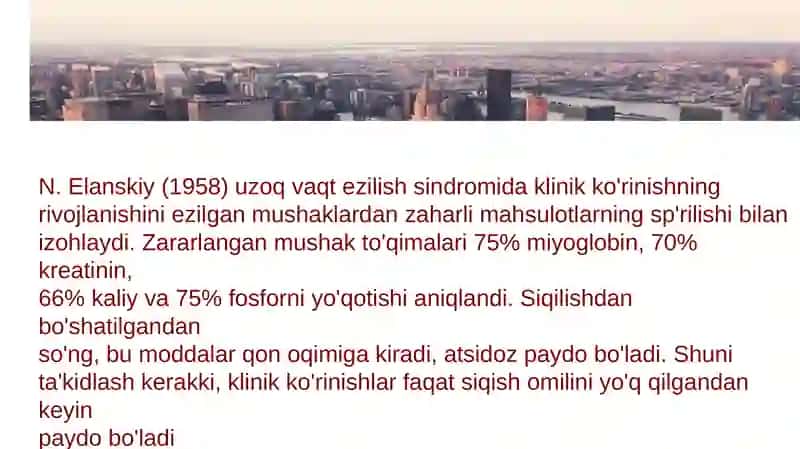 Uzoqbosilish sindromi darrohlik amaliyotlari 4