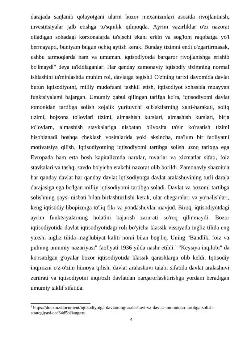 DAVLATNING IQTISODIYOTGA ARALASHUVI ZARURIYATI VA VOSITALARI 4