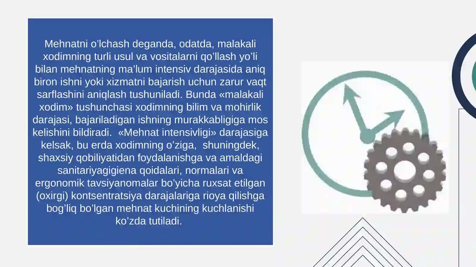 Mehnatni me'yorlash, mehnat me'yorlari, ularning vazifalari va korxonani boshqarishdagi roli 4