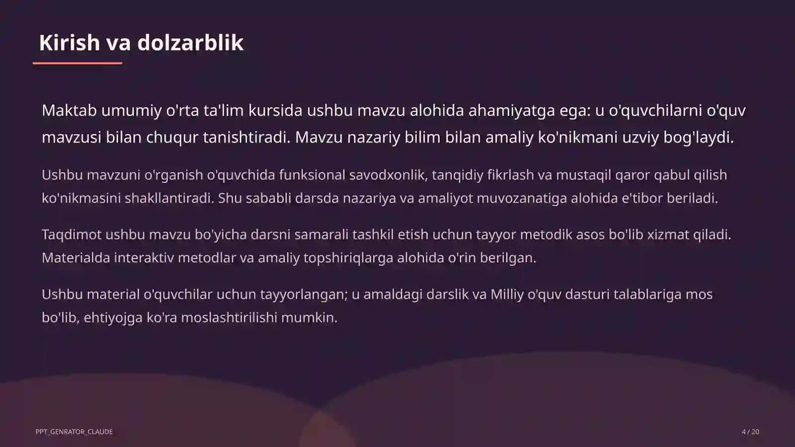 Yuqori sinflarda sun'iy intellekt darslari: nimani va qanday o'qitamiz? 4