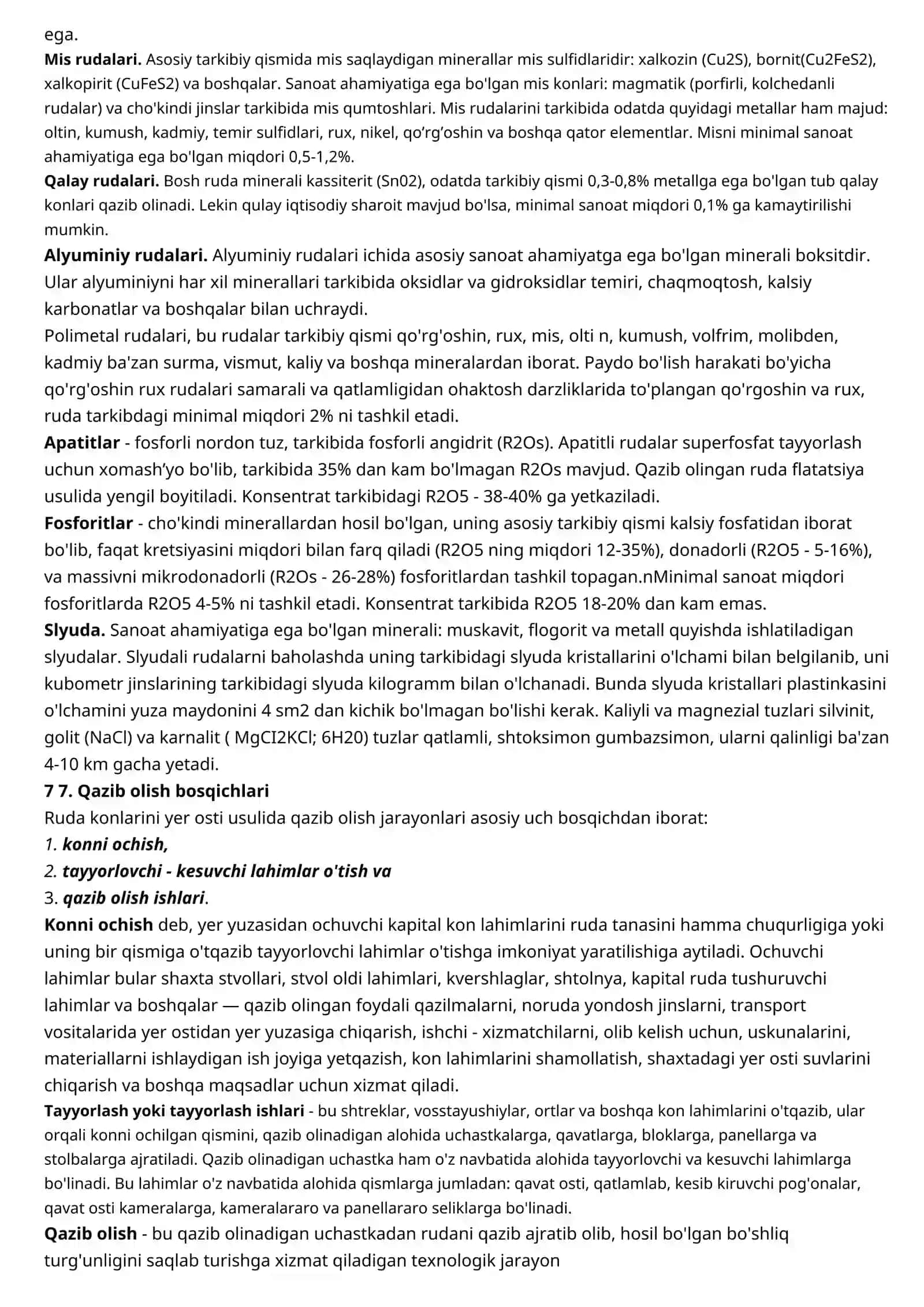 Foydali qazilma texnologiyalari 4