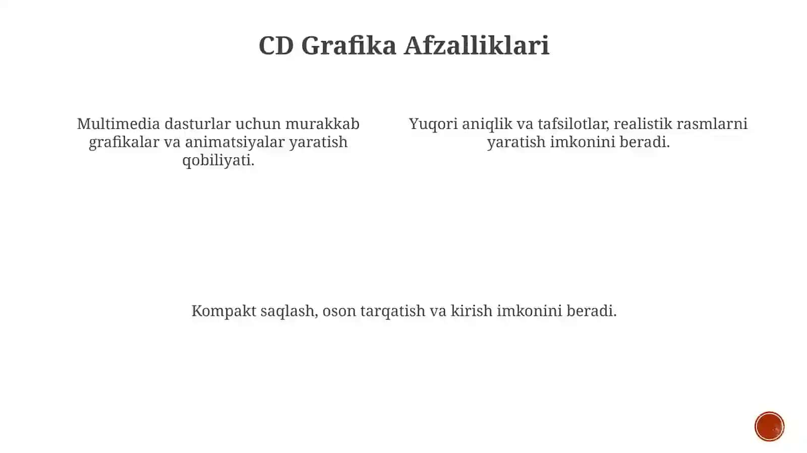 Kampyutergrafikaturlari:vektorli,rastli,fraktal,CD-grafika 4