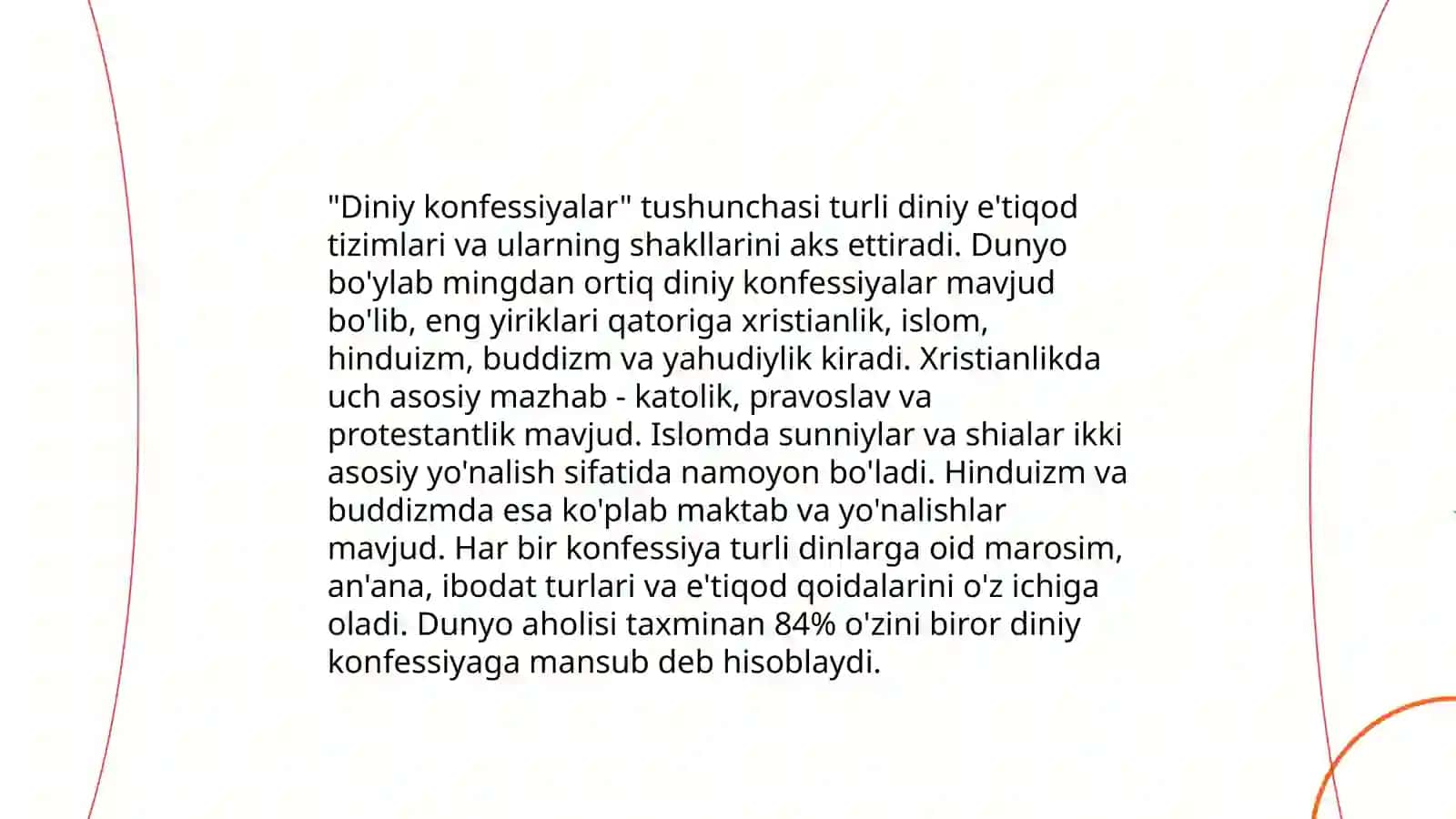 Dinshunoslik fanidan tayyorlangan taqdimoti 4