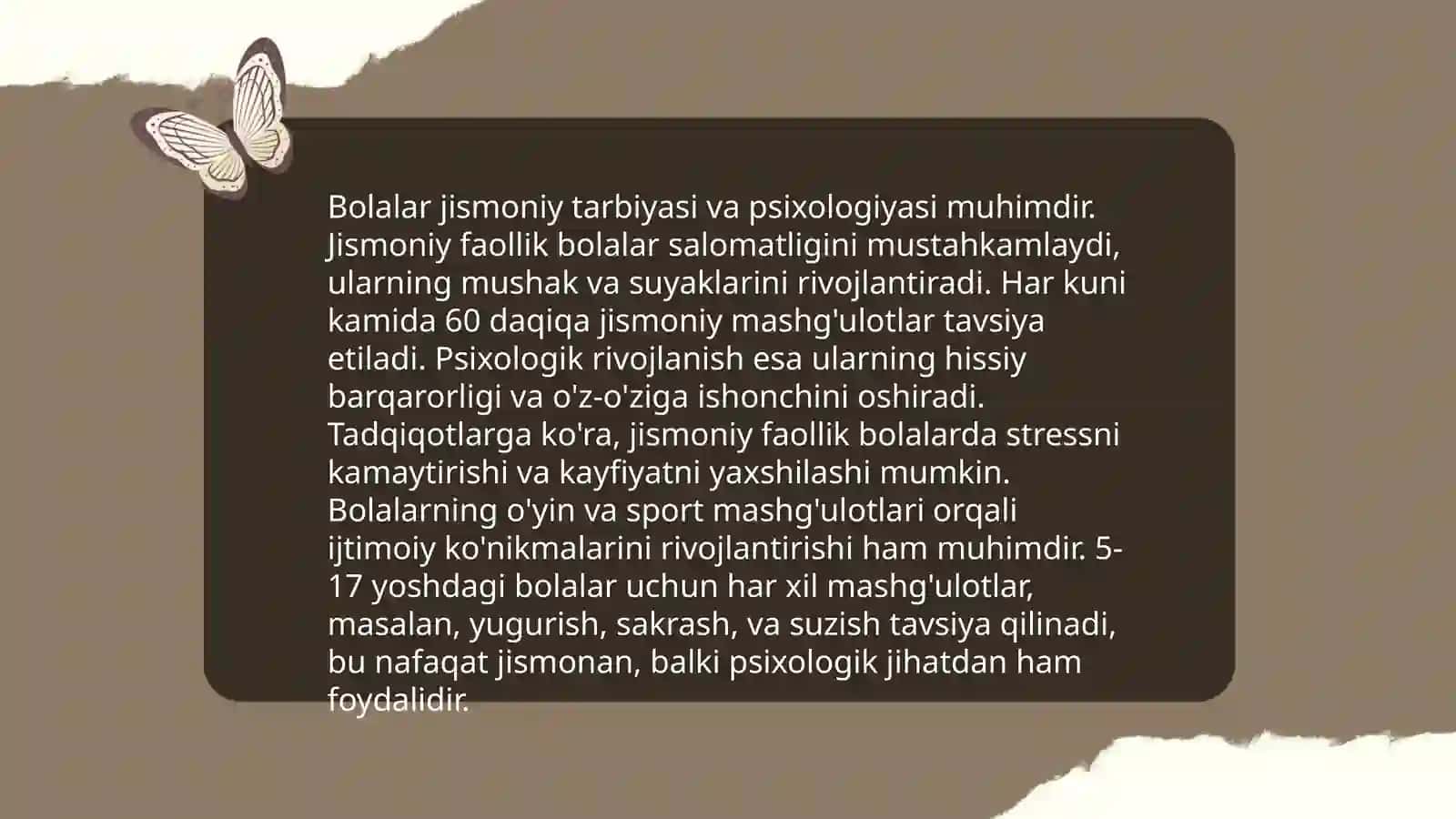 Bolalar jismoniy tarbiyasi va amaliyotining boshqa fanlar bilan aloqadorligi 4