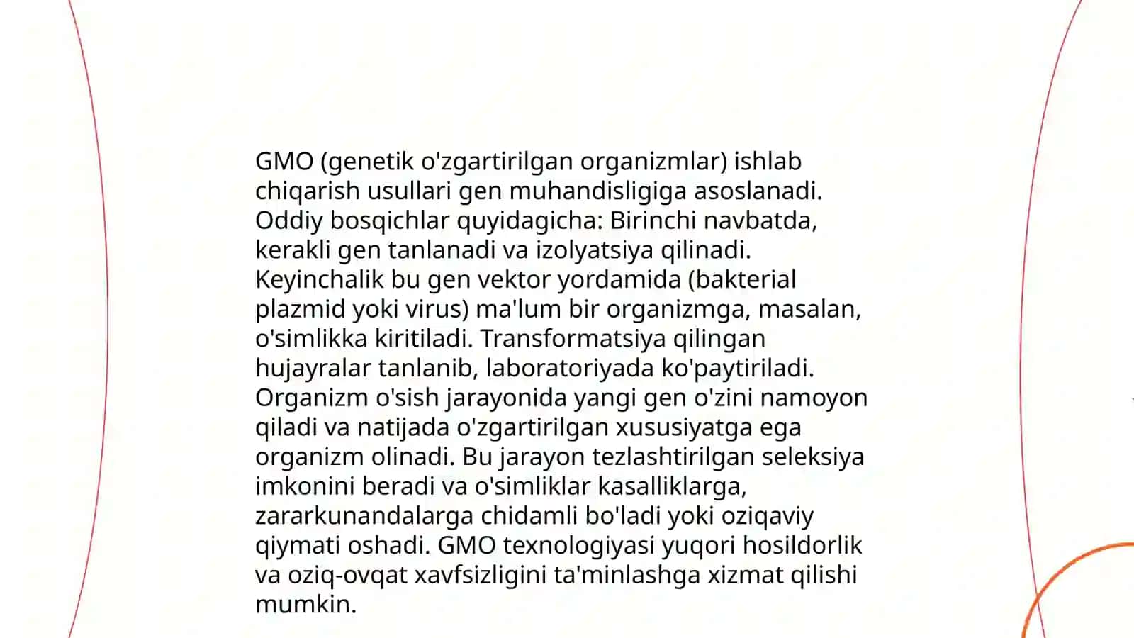 Genetik modifikatsiyalangan organizmlar tarixi va rivojlanishi 4