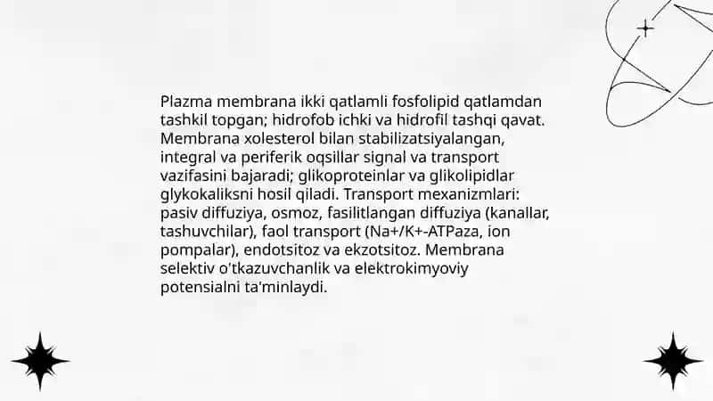 Hujayra tarkibiy qismlari va xillari 4