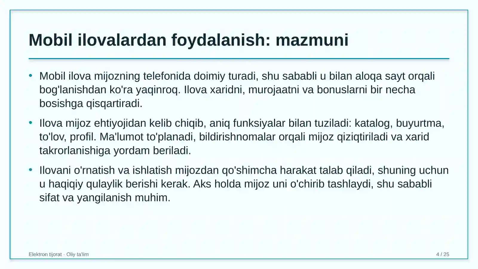 elektronika do'konlarida mobil ilovalardan foydalanish 6277 4
