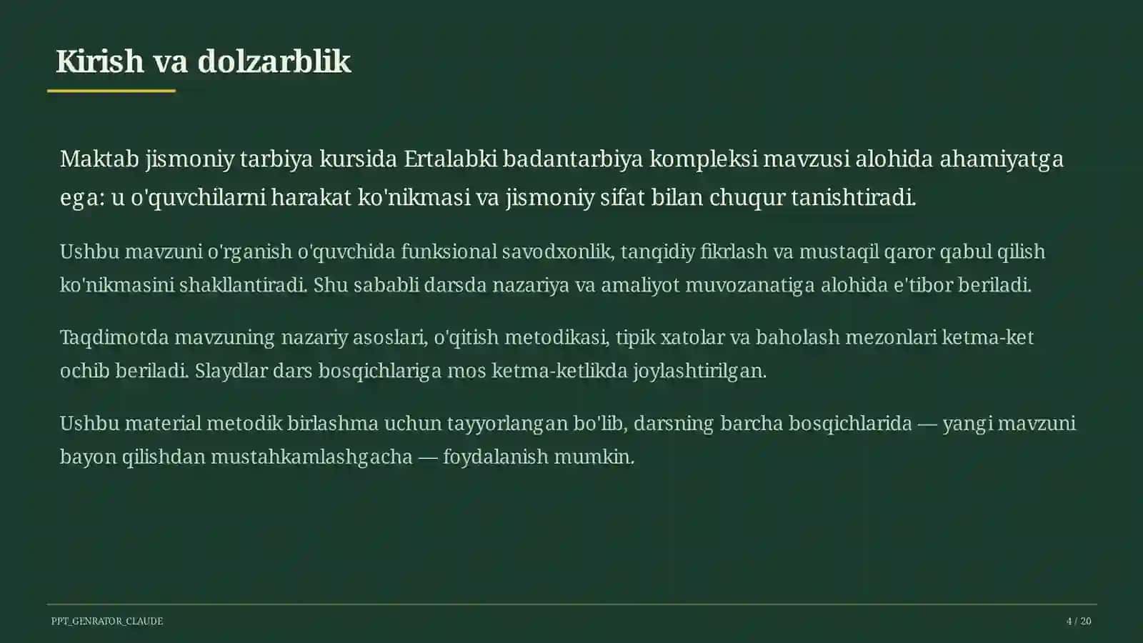 Ertalabki badantarbiya kompleksi (1-sinf) 4