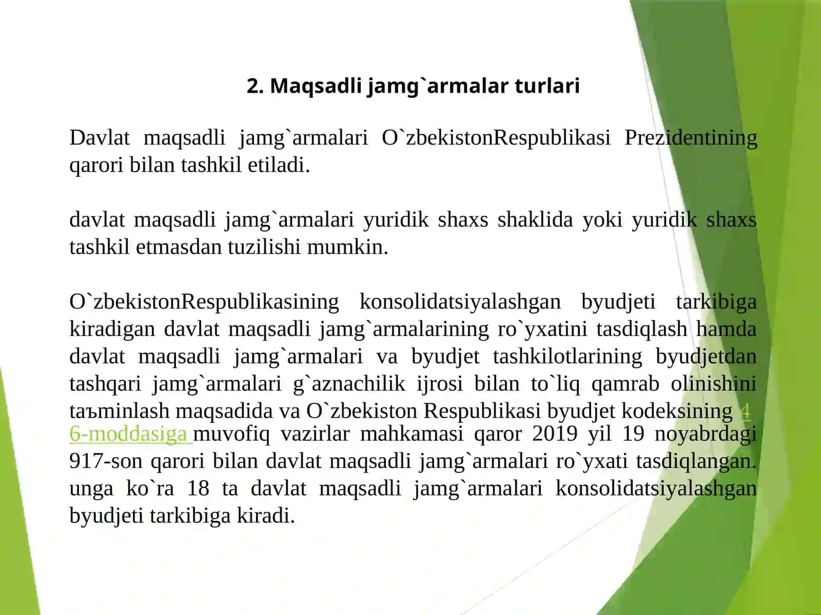 Davlatningmaqsadlijamg`armalari 4