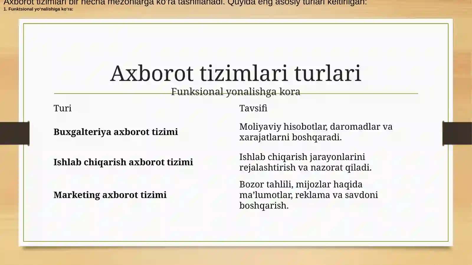 Axborot tizimlari va uning turlari 4