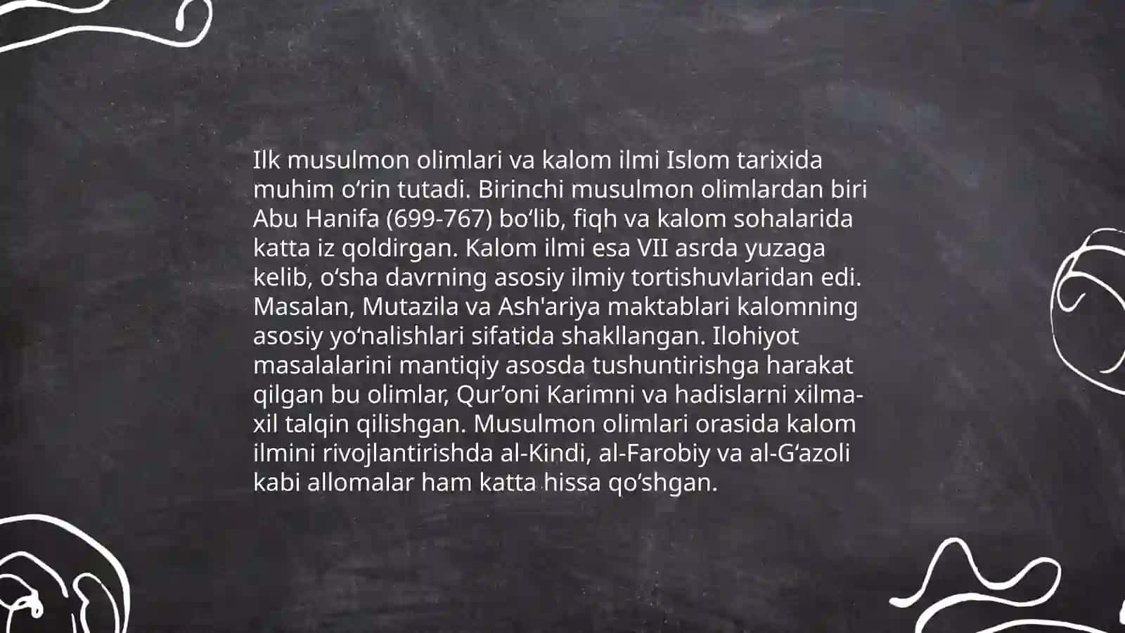 Kalam ilmining shakllanishi 4