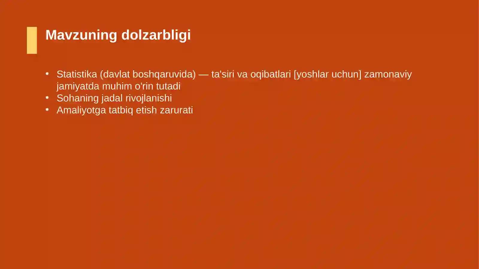 Statistika (davlat boshqaruvida) — ta'siri va oqibatlari [yoshlar uchun] 4