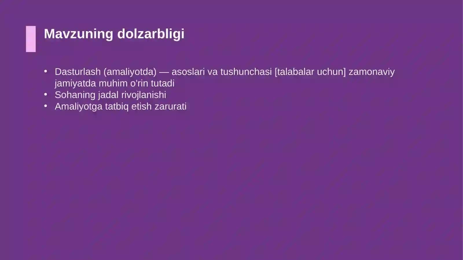 Dasturlash (amaliyotda) — asoslari va tushunchasi [talabalar uchun] 4