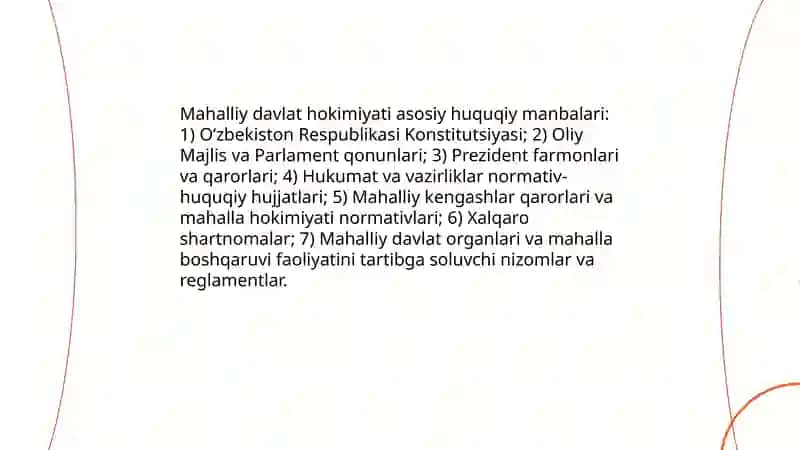 Mahalliy davlat hokimiyati asoslari 4
