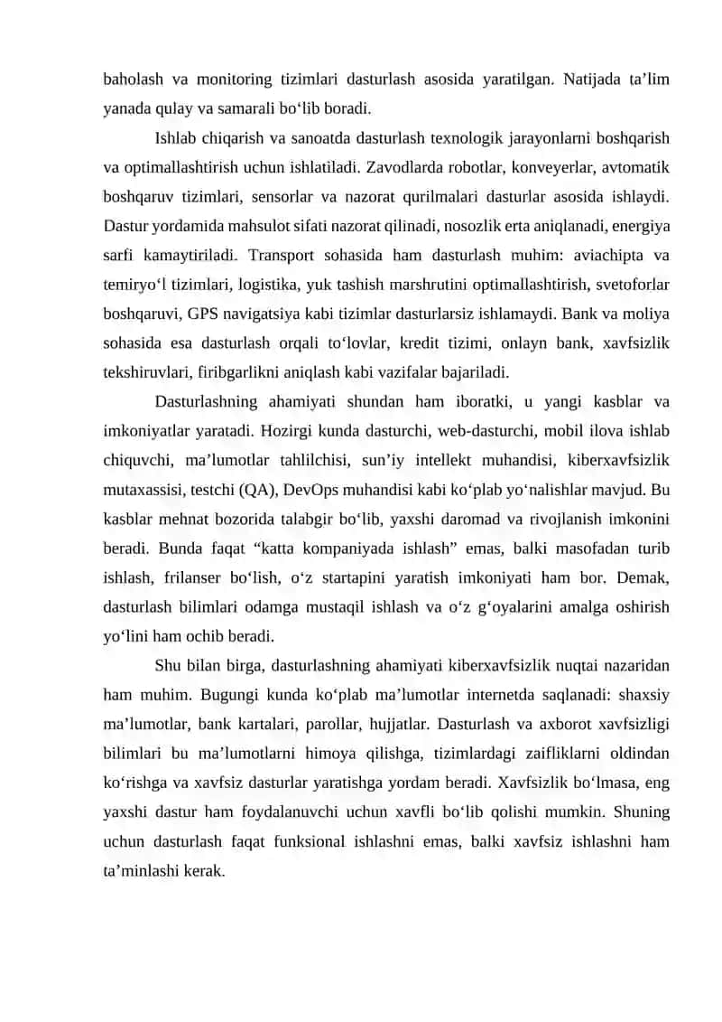 Dasturlash asoslari 4