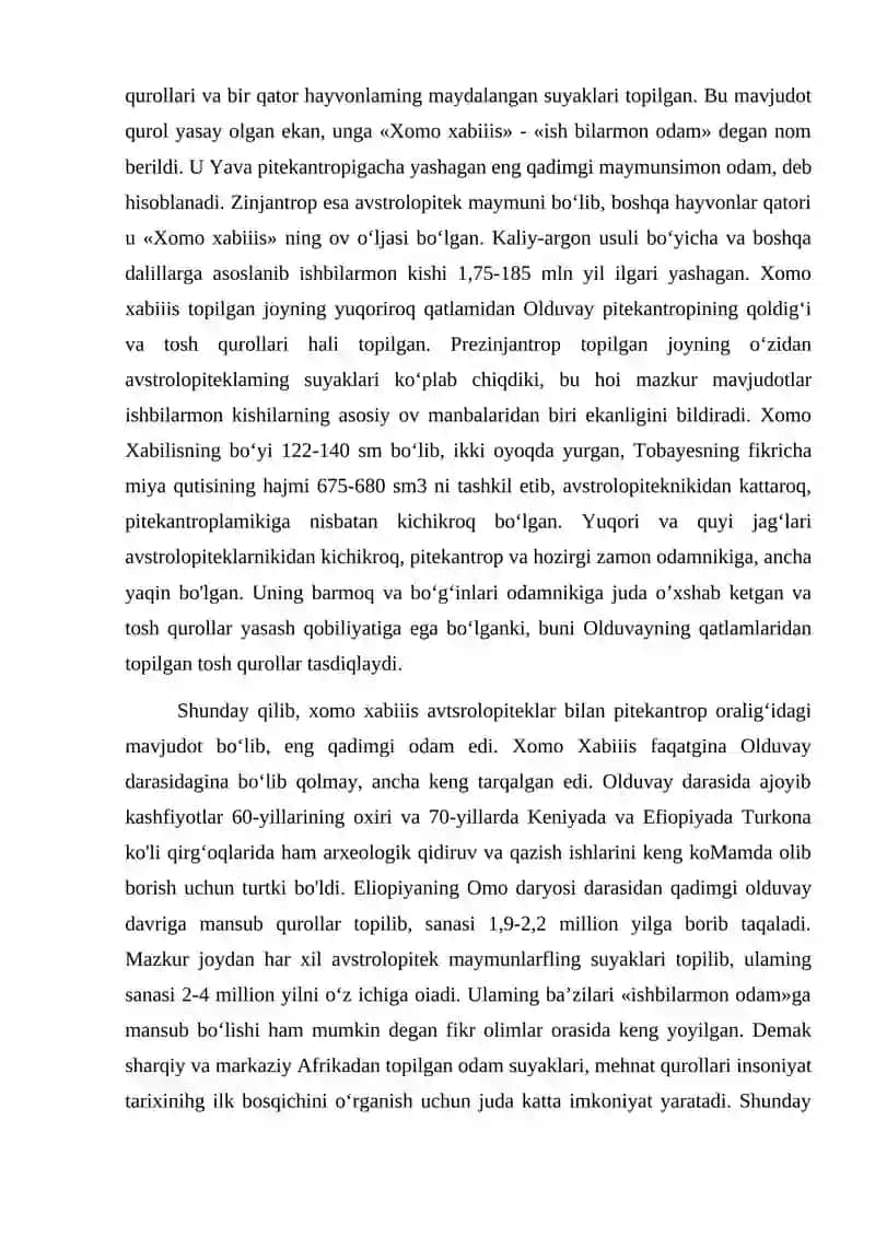Antropologik davirlashtirish va xironologiya 4