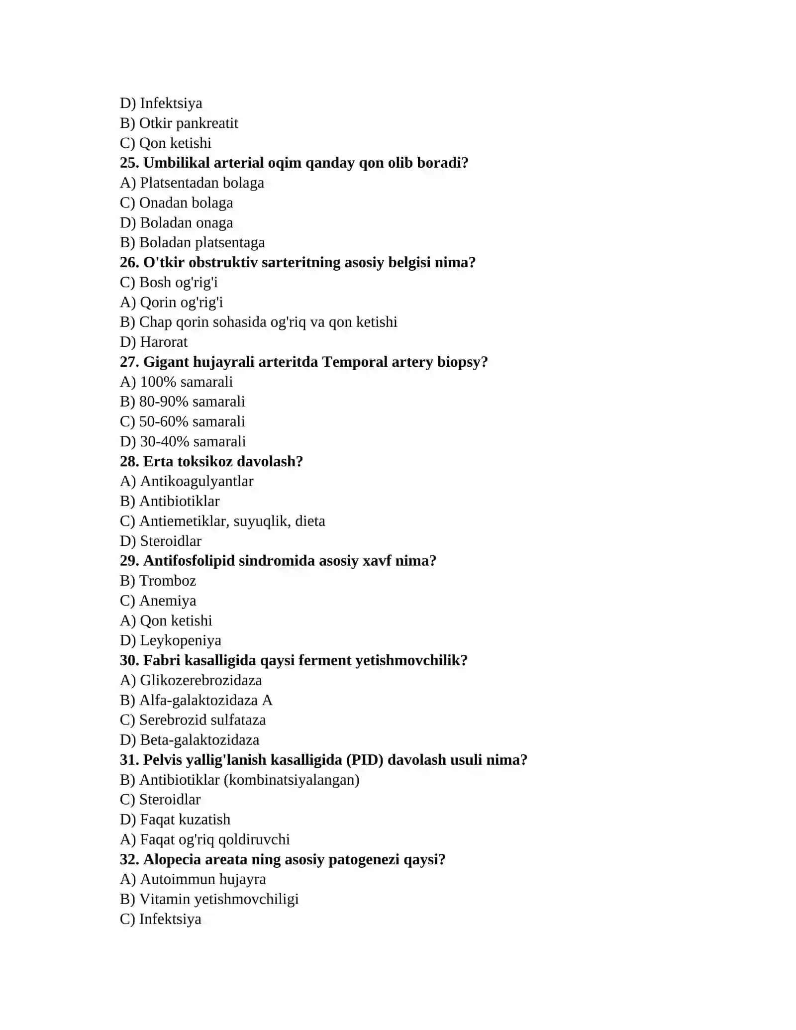 Tibbiyot testlar bazasi 4