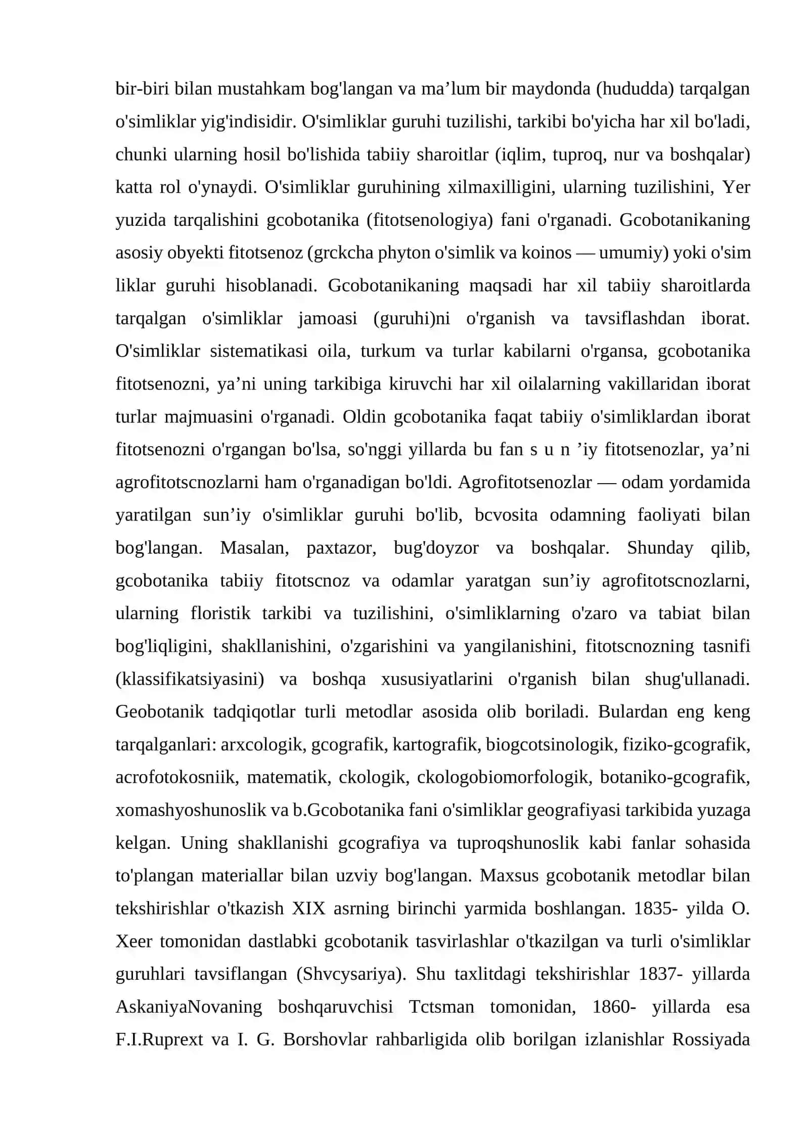 O‘simliklar geografiyasi va geobotanika 4