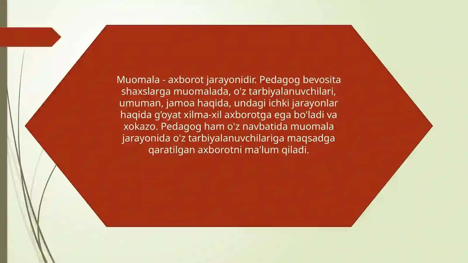 Muloqot haqida tushuncha. Pedagogik muloqot haqida tushuncha 4