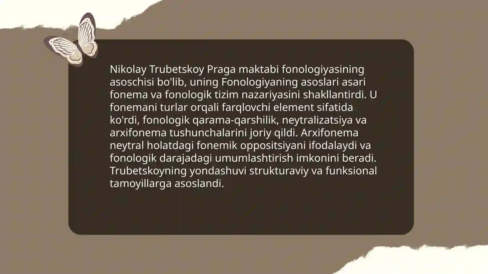 Praga lingvistik maktabida fonema nazariyasi bo'yicha qanday ishlar amalga oshirilgan? 4