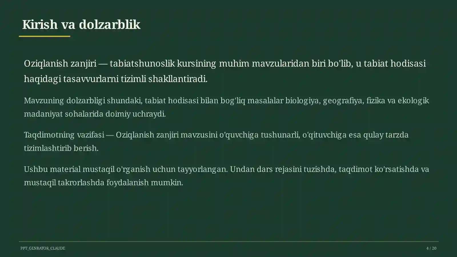 Oziqlanish zanjiri (3-sinf) 4
