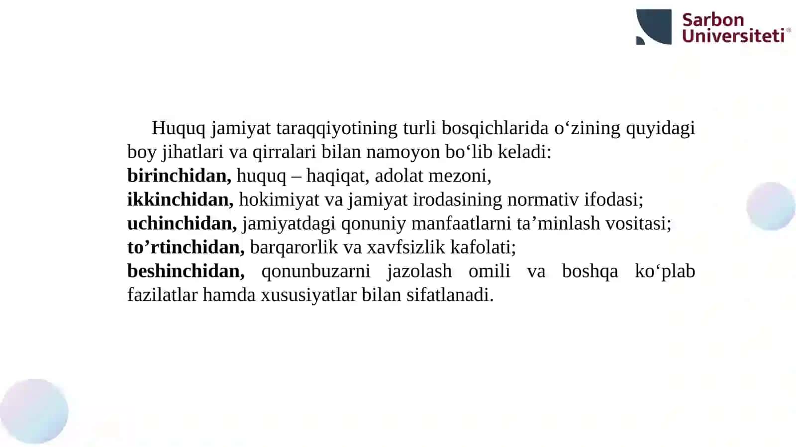 DAVLAT VA HUQUQ NAZARIYASI 8-mavzu.Huquqningmohiyati 4