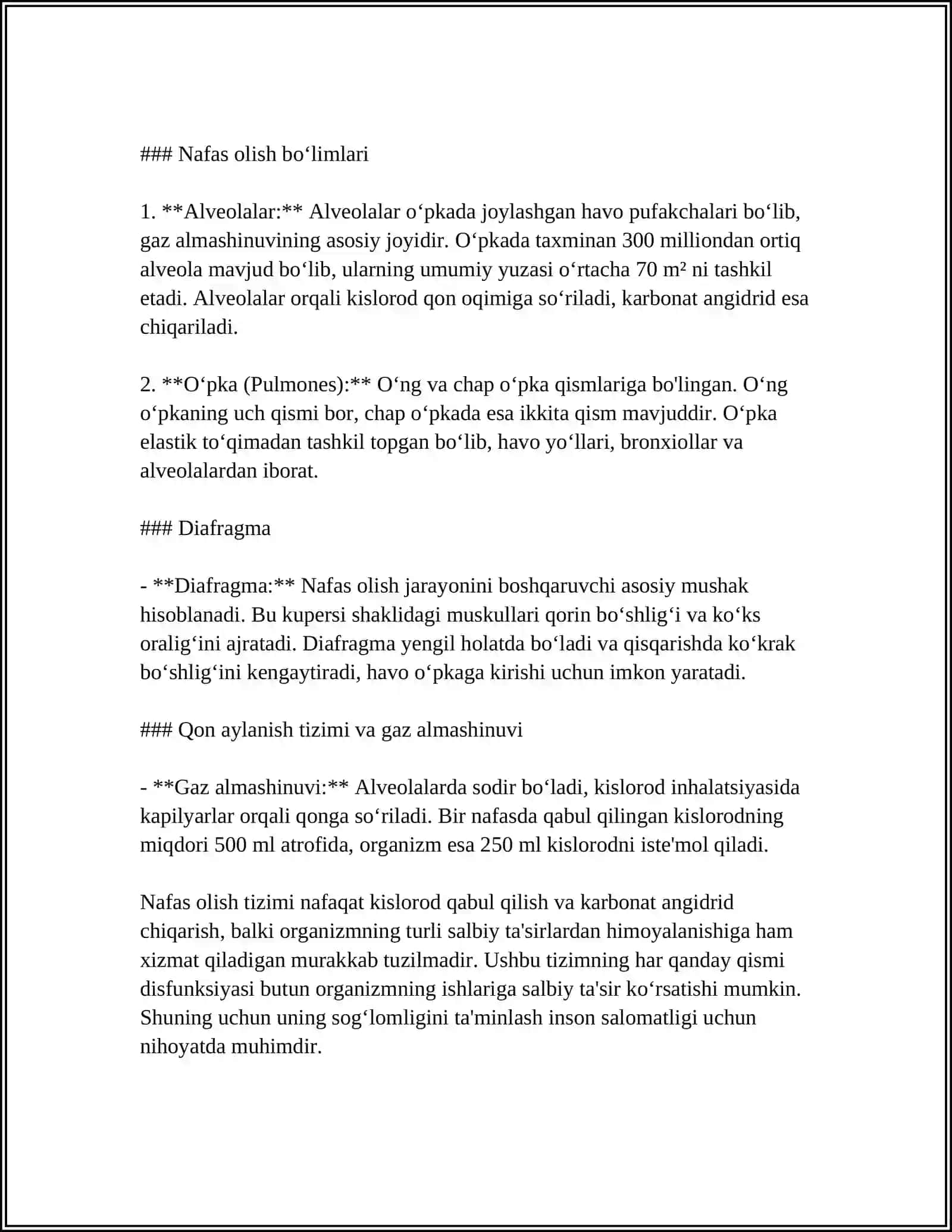 NAFAS OLISH TIZIMI VA YURAK-QON TOMIR TIZIMI FAOLIYATI BUZILGAN BEMORLARNI KUZATISH VA ULARNIPARVARISH QILISH 4