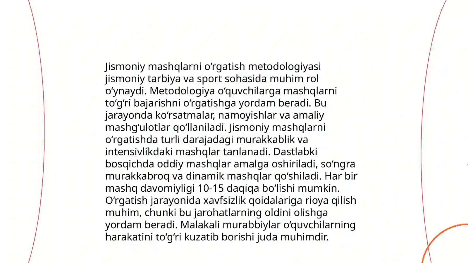 Jismoniy tarbiya xronamrtraj o'tkazish uslubiyati 4