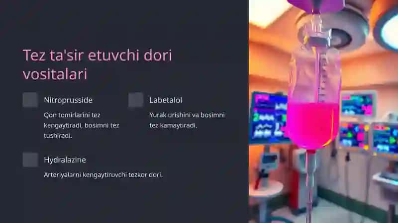 Gipertonik krizda ishlatiladigan dori vositalari 4