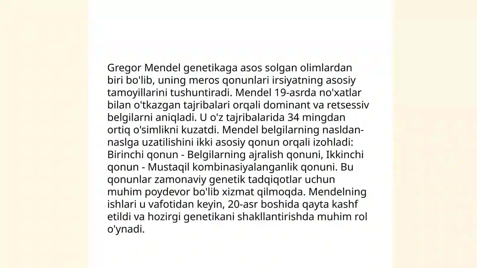 Genetika rivojlanish tarixi 4