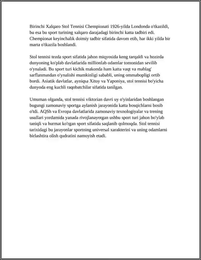 STOL TENNISI TARIXI 4