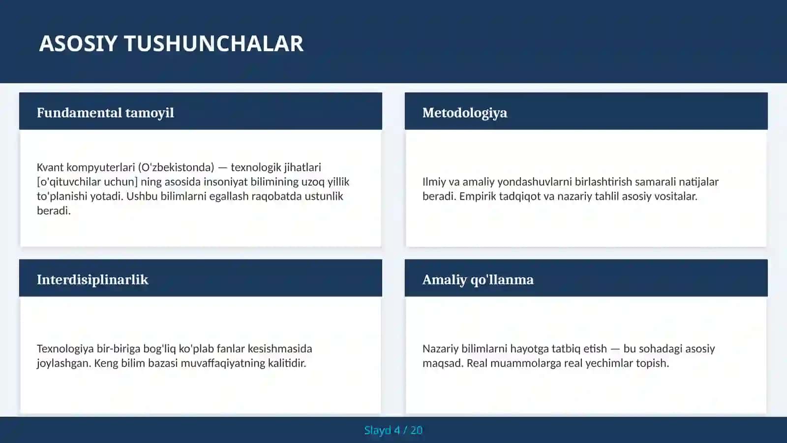 Kvant kompyuterlari (O'zbekistonda) — texnologik jihatlari [o'qituvchilar uchun] 4