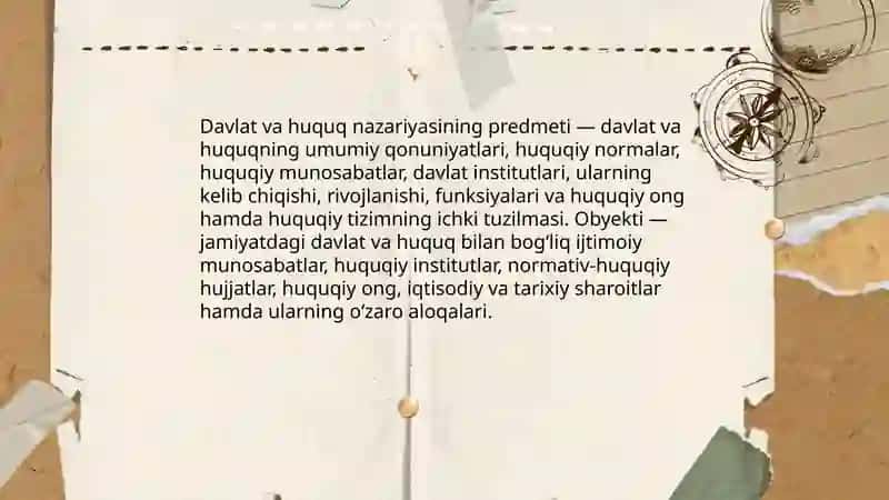 Davlat va huquq nazariyasi,predmeti va hususiyatlari 4