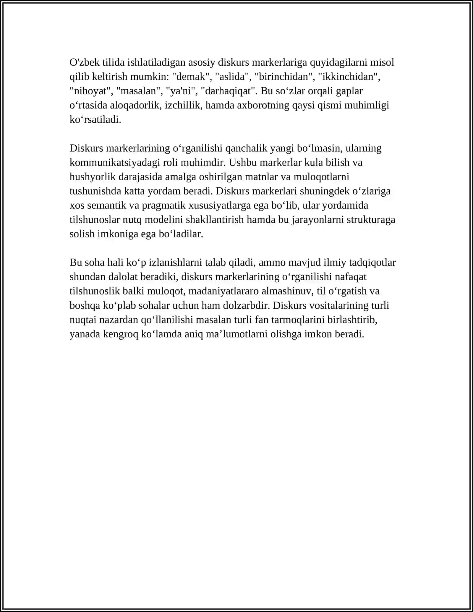 DISCOURSE MARKERS 4