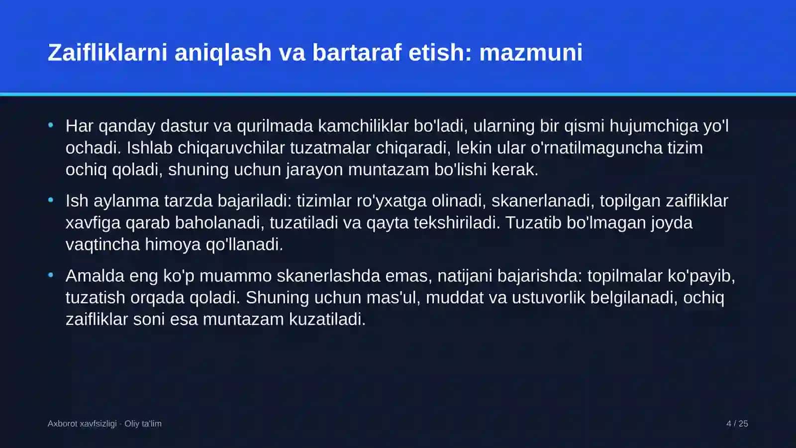 Ko'chatchilik xo'jaliklarida zaifliklarni aniqlash va bartaraf etish 4