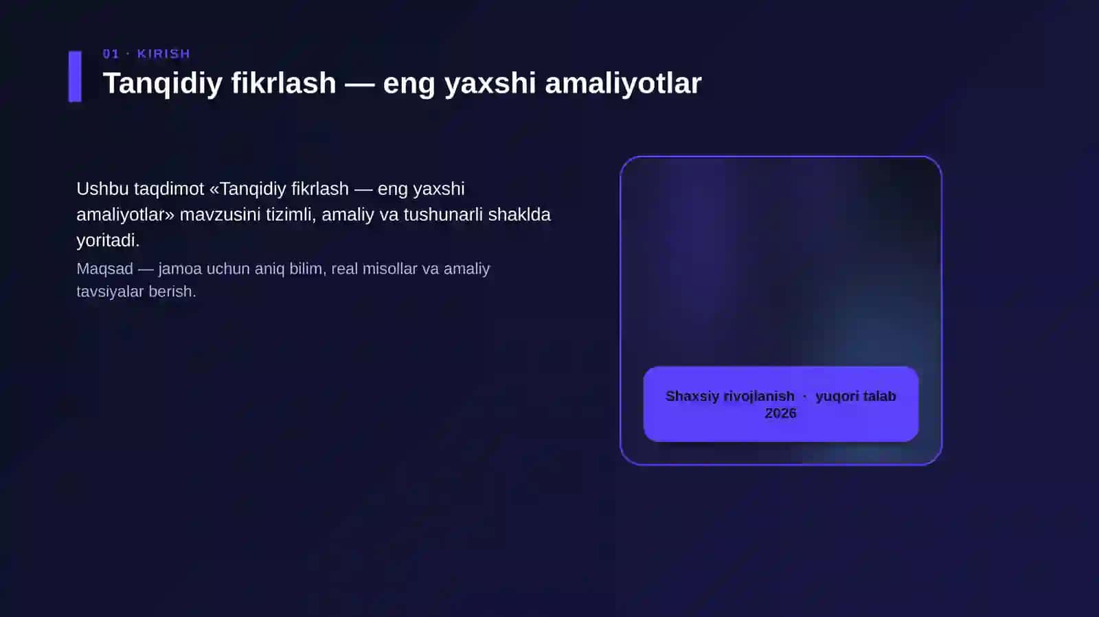 Tanqidiy fikrlash — eng yaxshi amaliyotlar 4
