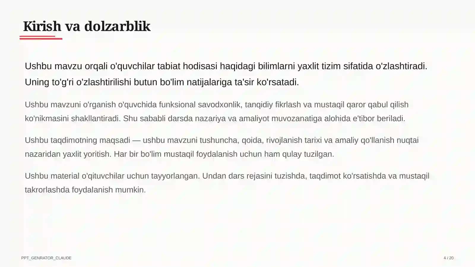 O'zbekistonning tabiiy zonalari: cho'l, tog', vodiy (4-sinf) 4