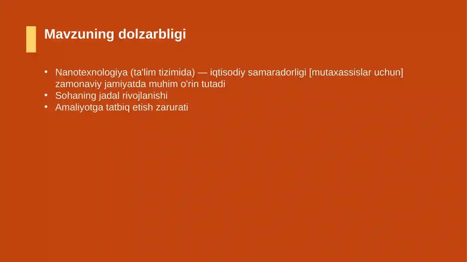 Nanotexnologiya (ta'lim tizimida) — iqtisodiy samaradorligi [mutaxassislar uchun] 4