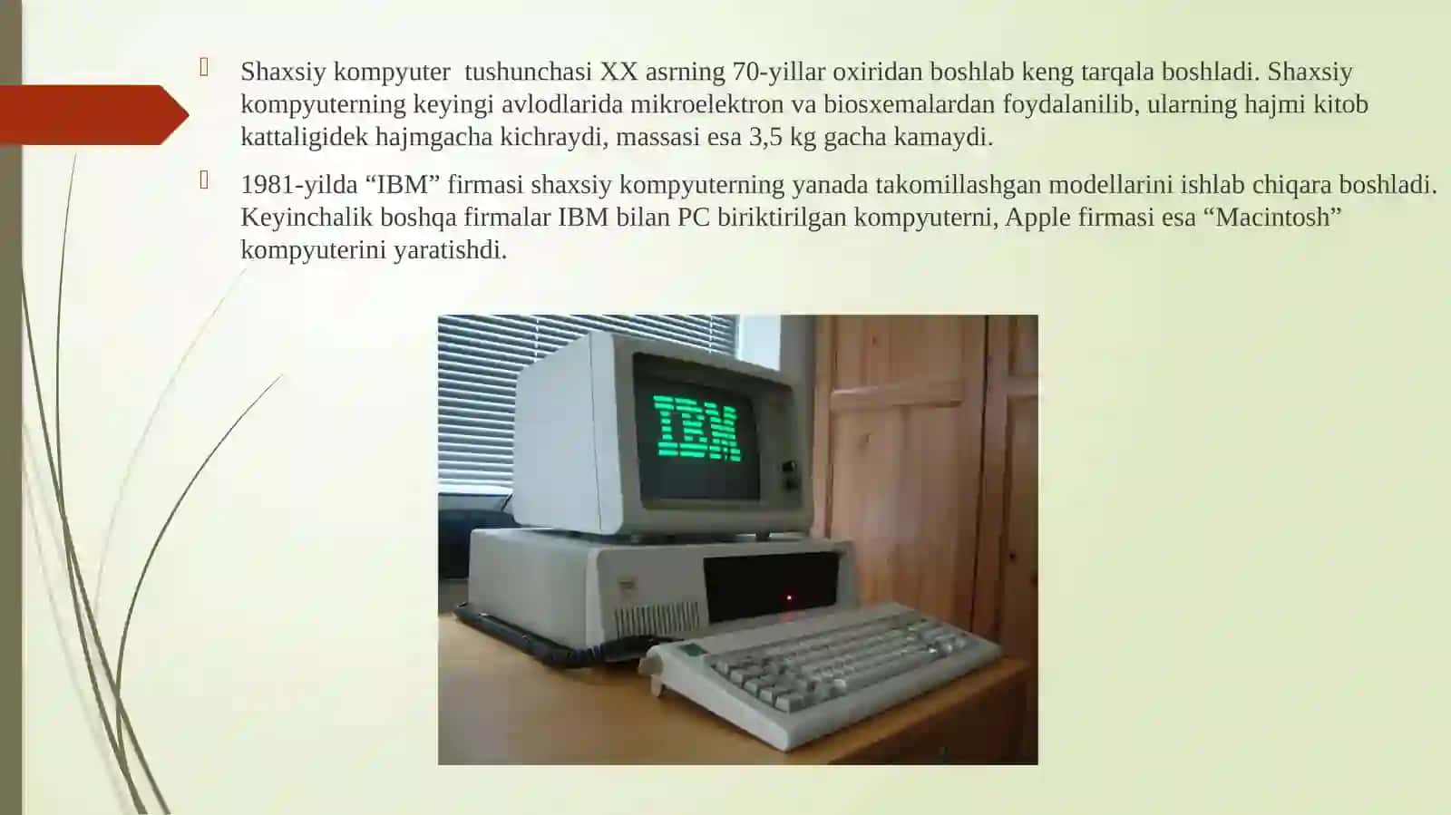 Kompyuterlashtirilgan ish o‘rni va  mehnat xavfsizligiga rioya qilish. Mediateka uskuna va vositalarini o‘rnatish 4