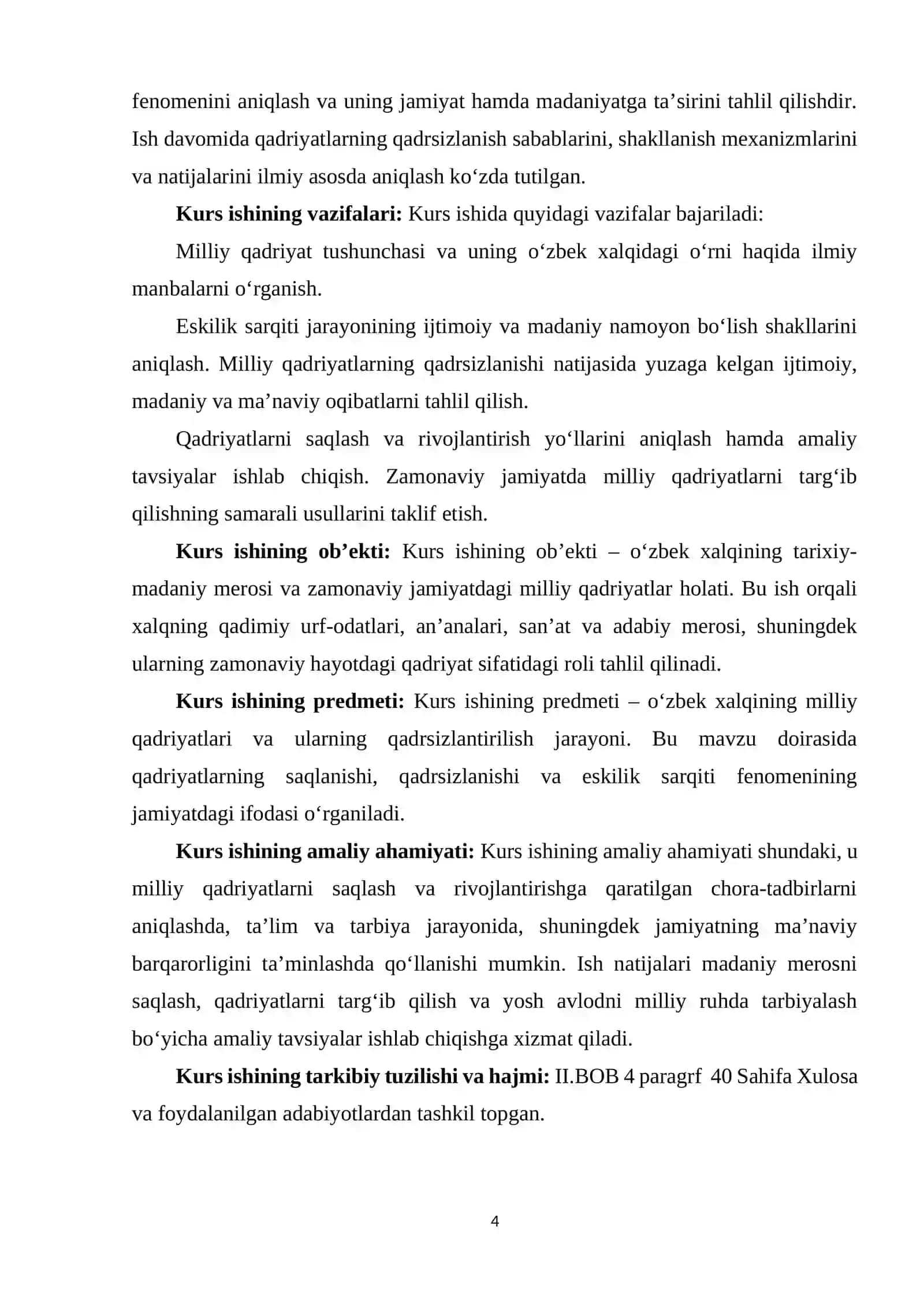 ESKILIK SARQITI-O'ZBEK XALQINING MILLIY QADRIYATLARINING QADRSIZLANTIRILISHI. 4