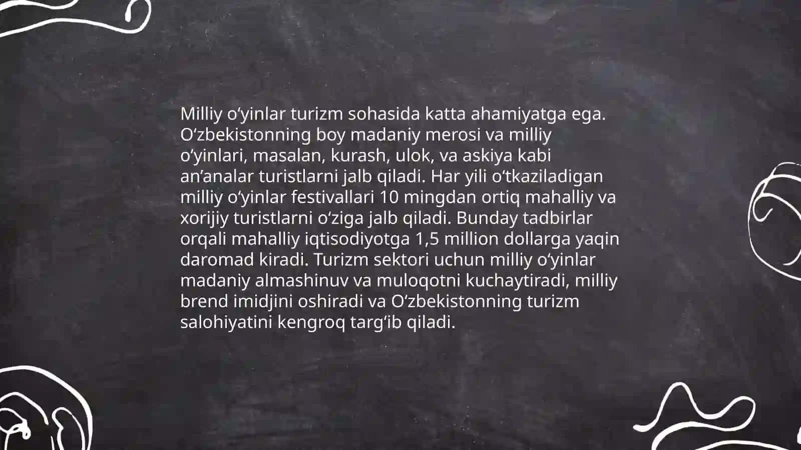 Turizmda xalqimizning milliy madaniy merosidagi milliy oʻyinlaridan foydalanish 4